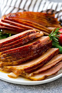 Glazed ham is one of 8 recipes for uncomplicated cooking
