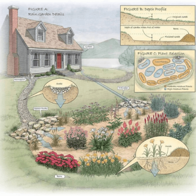Build a rain garden to improve drainage is one of 8 simple things you can do to help the Earth