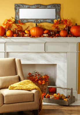 Fall display for your mantel