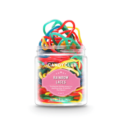 Rainbow laces candy