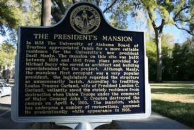 Historic home marker