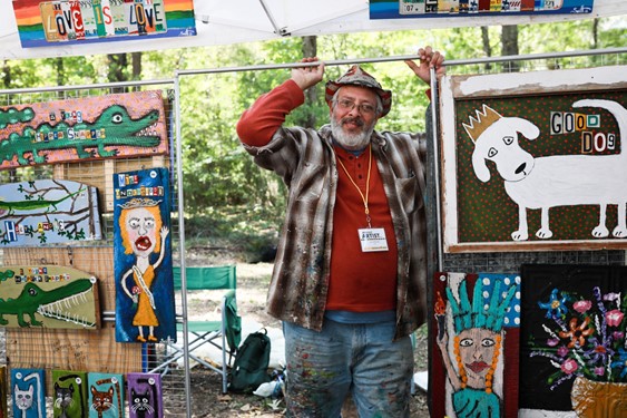 An artist from a Kentuck past festival